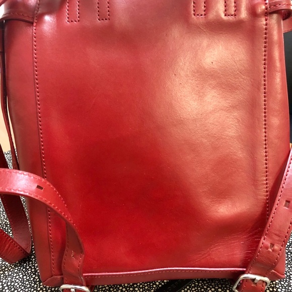 Loeffler Randall Red Leather Backpack main image 7